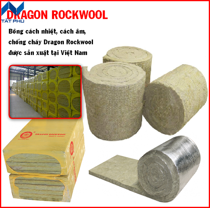 Bông khoáng DRAGON Rockwool (100% Stone Wool) – Bông đá