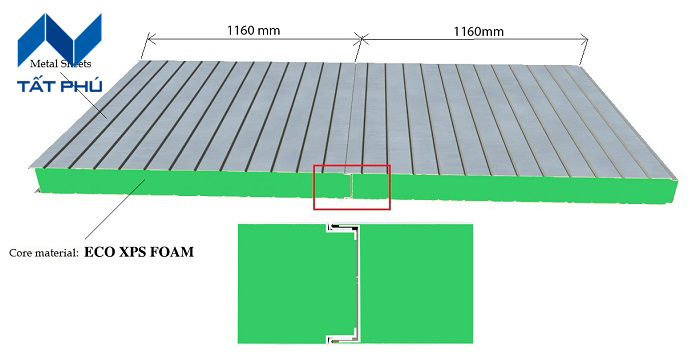 Tấm xốp Eco XPS Foam Panel chống nóng cách âm sàn mái bê tông mái tôn cũ