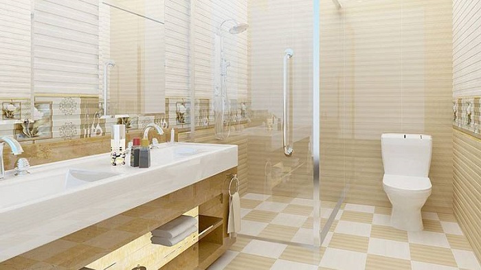 Khám phá các nguyên tắc thiết kế nhà vệ sinh hợp phong thủy  – Vật liệu lát sàn nhà vệ sinh tốt